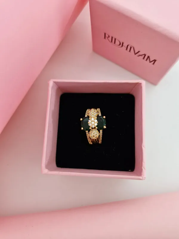 Royal_Imperial_Emerald_&_American_Diamond_18K_Gold-Plated_Statement_Ring
