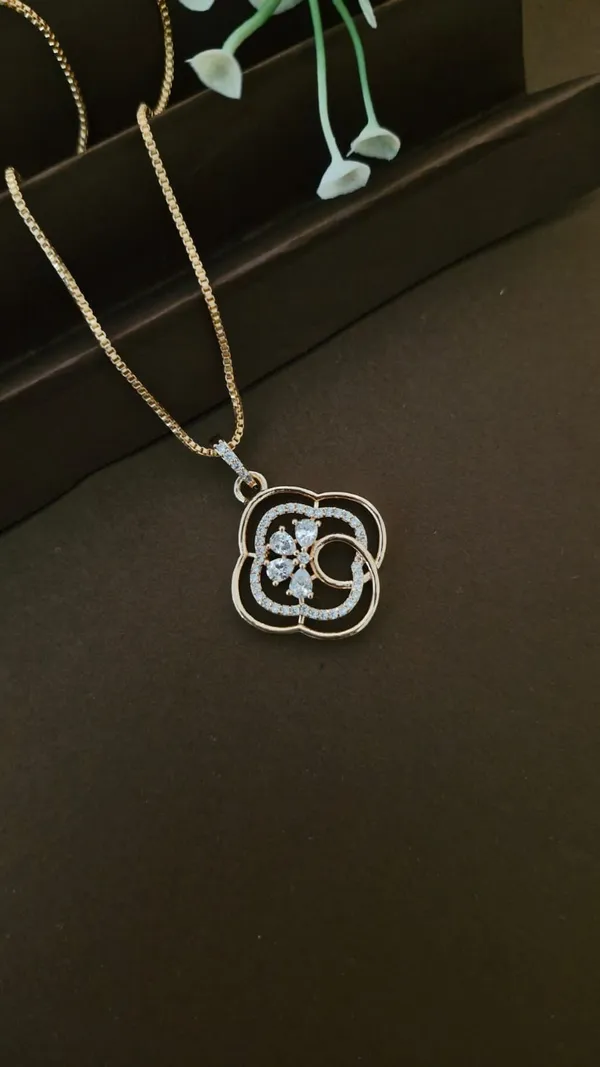 Royal_Interlocking_Bloom_American_Diamond_Pendant_Set_in_Rose_Gold_Plating