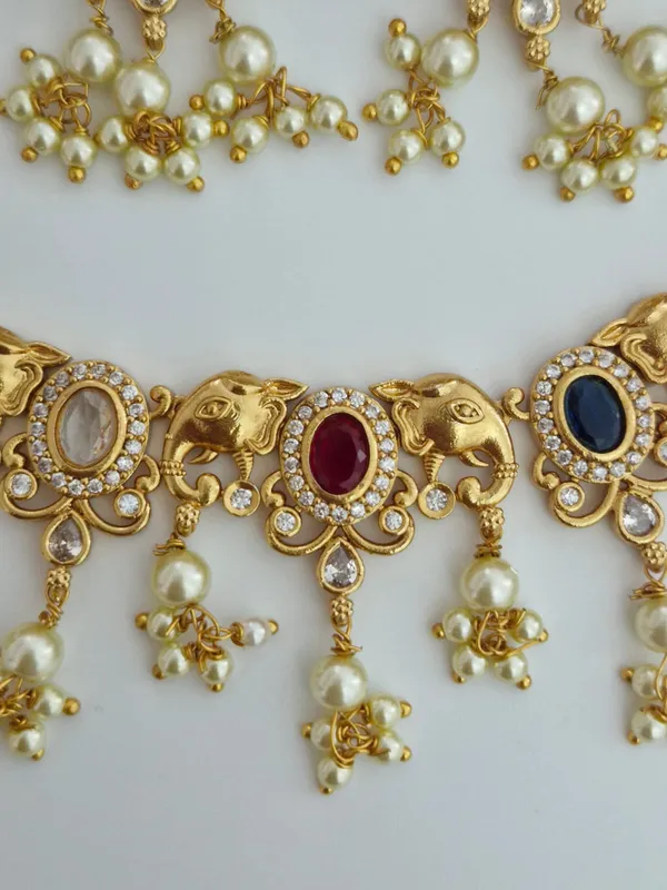 The_Navratna_Elegance_Elephant_Necklace_Set