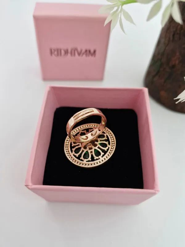 Royal_Emerald_Bloom_American_Diamond_Statement_Cocktail_Ring