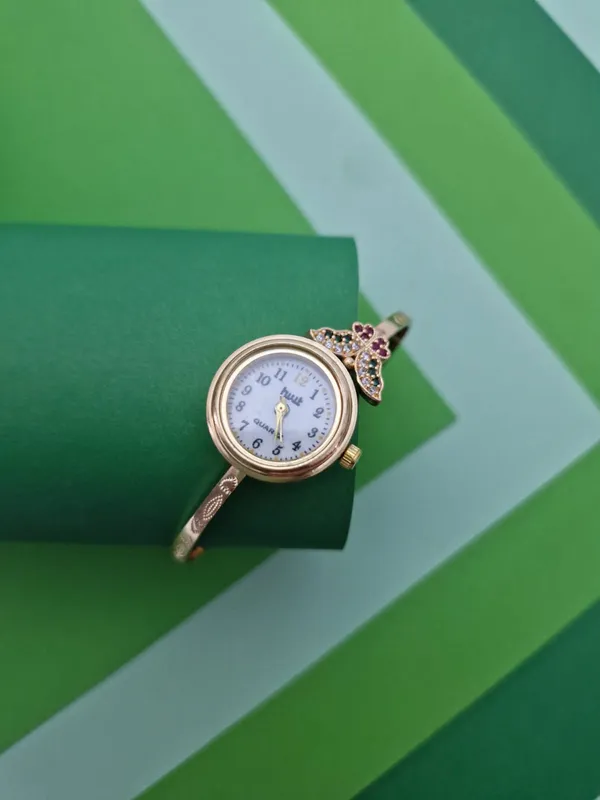 Regal_Butterfly_Accented_Gold-Plated_Bracelet_Watch