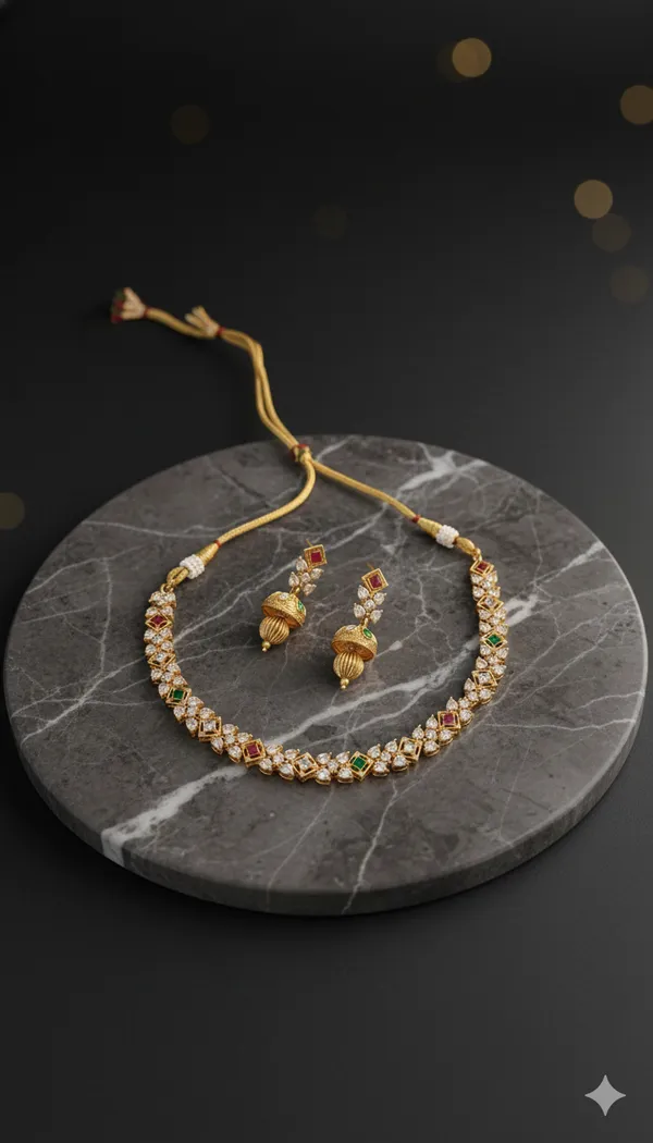 Multi_Colour_Glass_Stone_Necklace_Set
