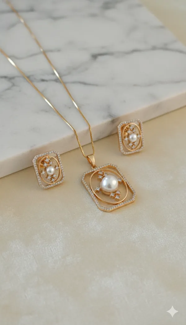 Delicate_Moti_Diamond_Pendant_Set