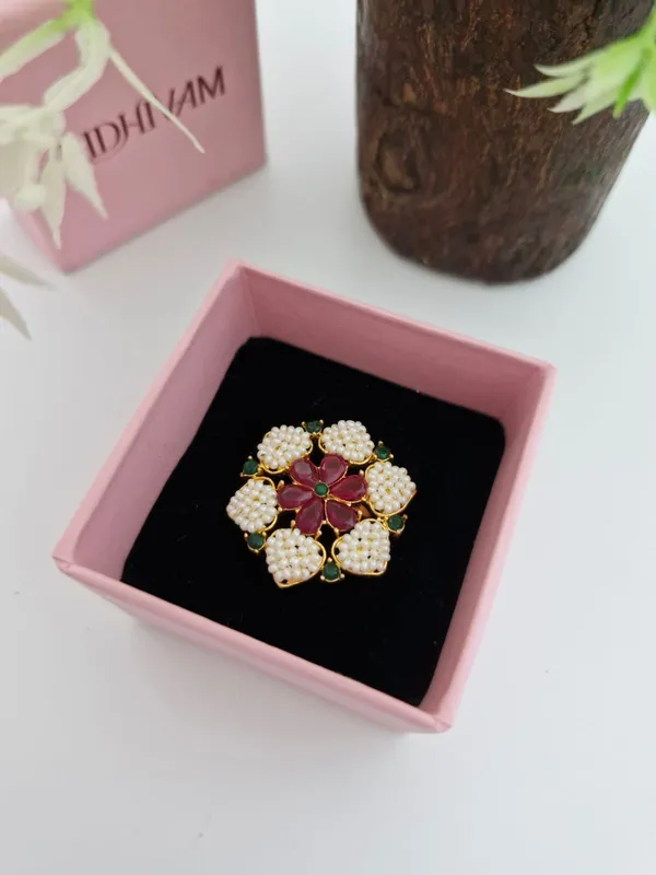Royal_Heritage_Ruby_Blossom_Seed_Pearl_Statement_Ring