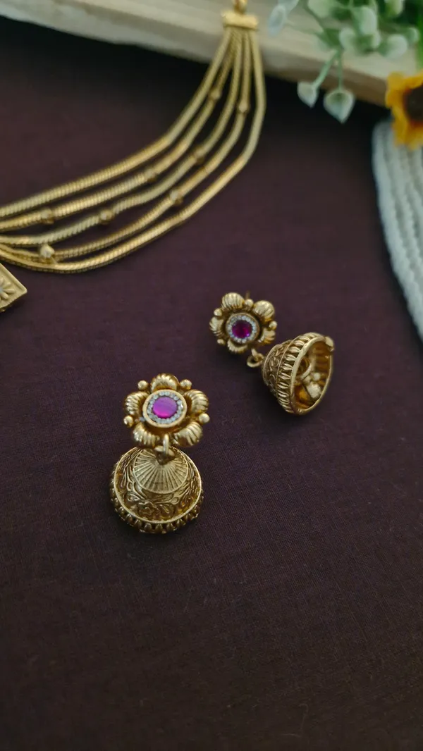 square_meenakari_necklace_set