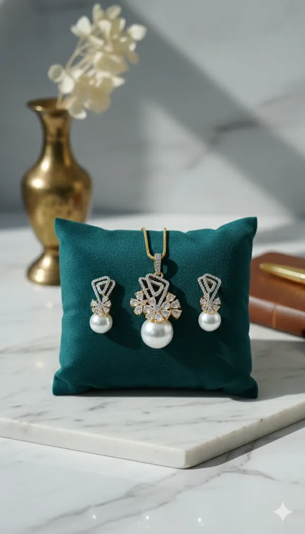 Diamond_And_Moti_Studded_Pendant_Set