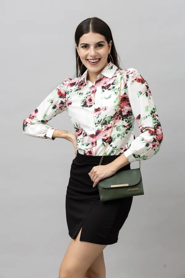 Multicolor_Polycotton_Printed_Full_Sleeve_Hip_Length_Shirt_For_Women