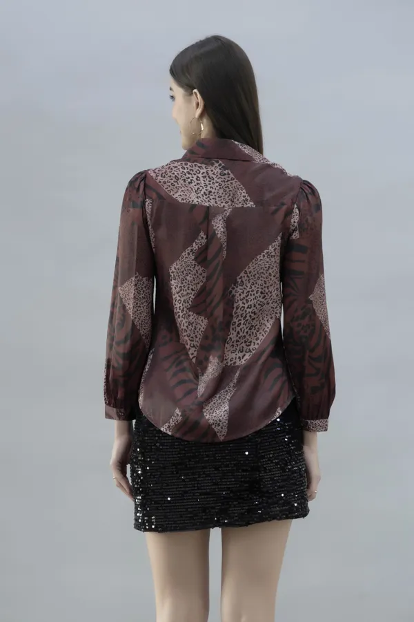 Multicolor_Satin_Printed_Full_Sleeve_Hip_Length_Shirt_For_Women