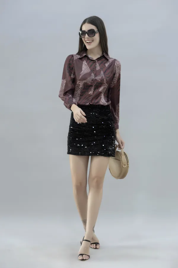 Multicolor_Satin_Printed_Full_Sleeve_Hip_Length_Shirt_For_Women