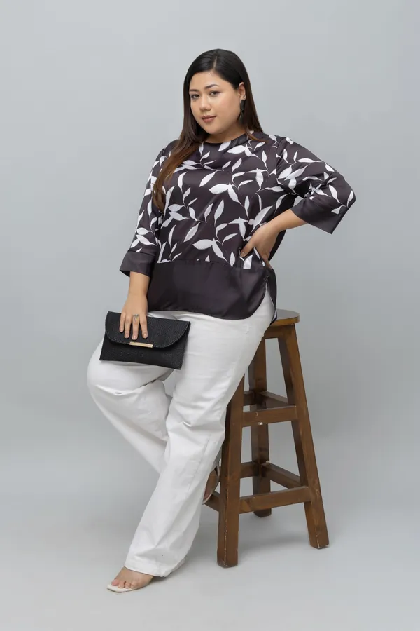 Colorblocked_Casual_Satin_Top
