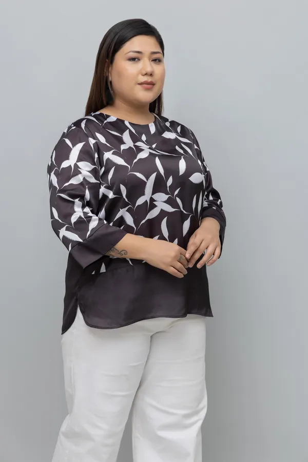 Colorblocked_Casual_Satin_Top