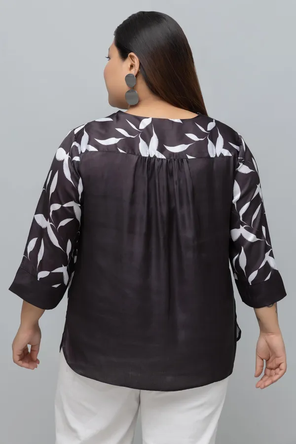 Colorblocked_Casual_Satin_Top