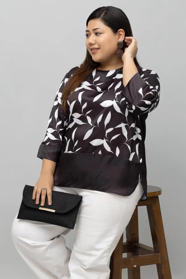 Colorblocked_Casual_Satin_Top