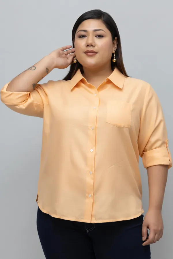 Women's_Plus_Size_Women_Formal_Linen_Shirt