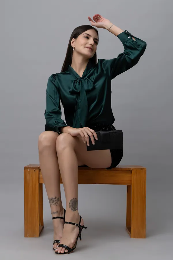 Tie_Neck_Casual_Satin_Top