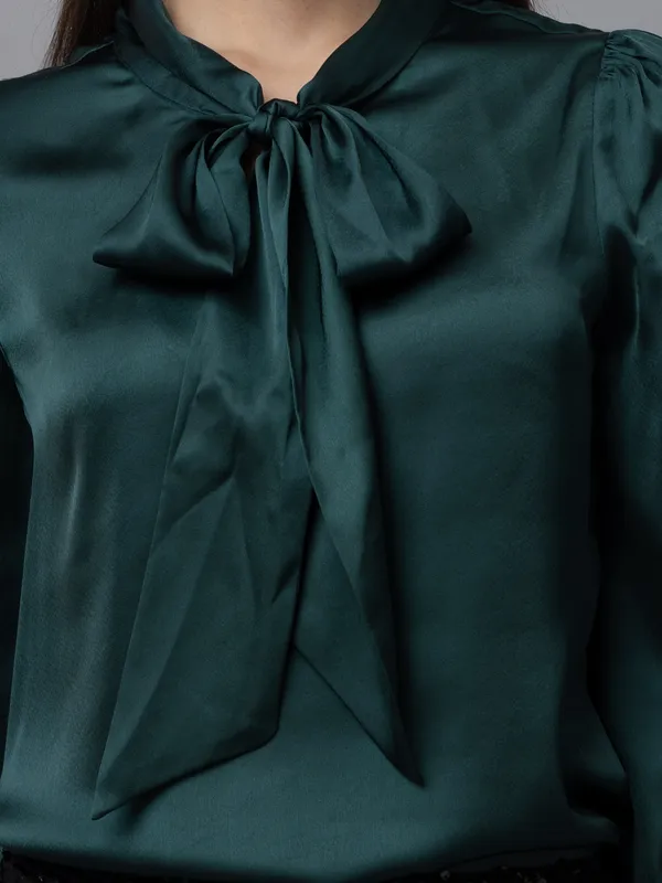 Tie_Neck_Casual_Satin_Top