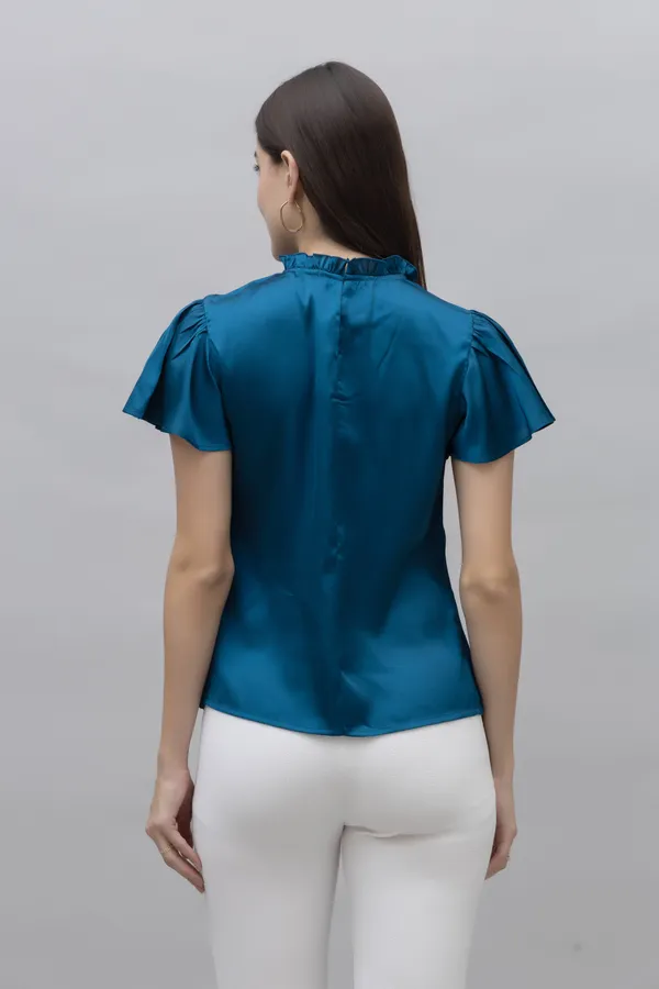Frilled_Neck_Satin_Top