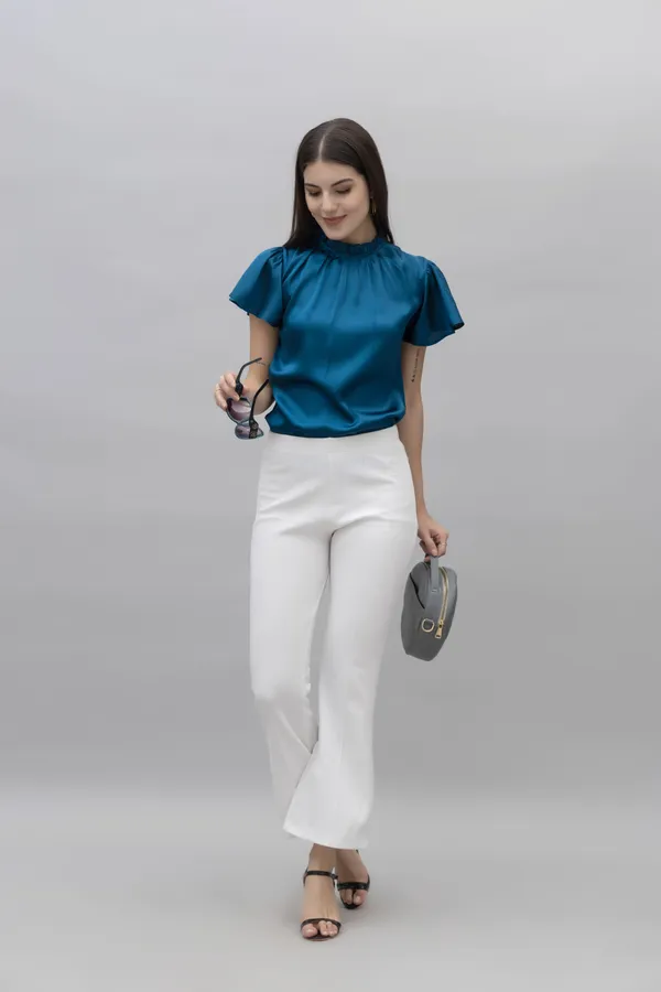 Frilled_Neck_Satin_Top