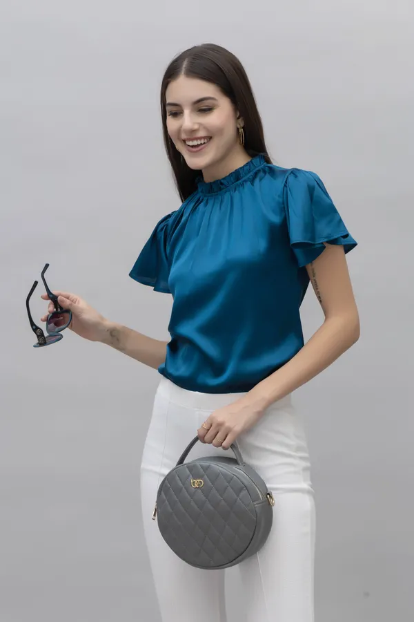 Frilled_Neck_Satin_Top