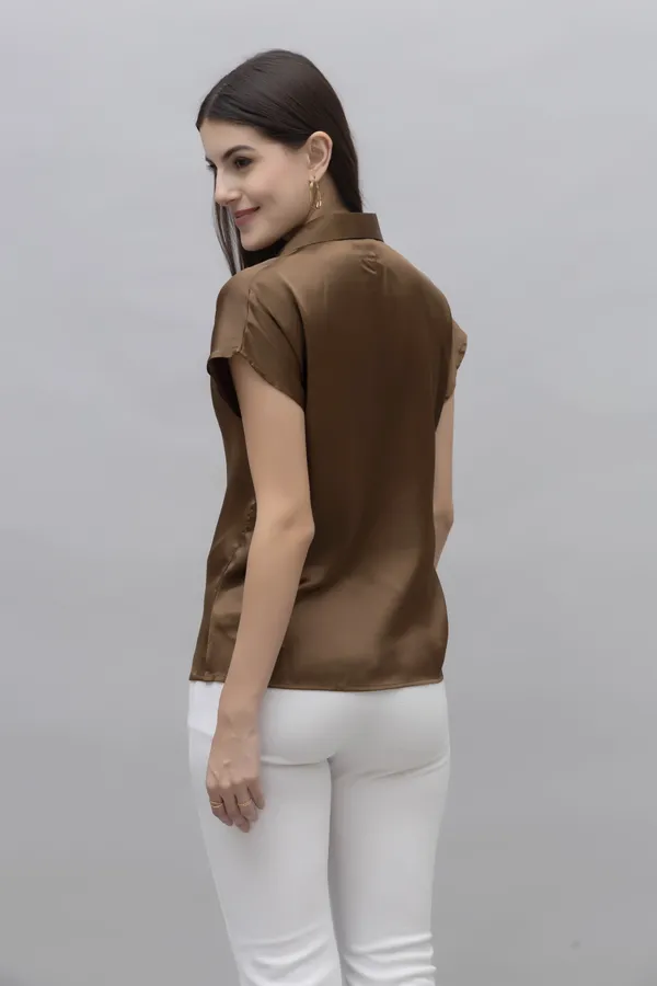 Women_Regular_Fit_Satin_Button_Down_Shirt