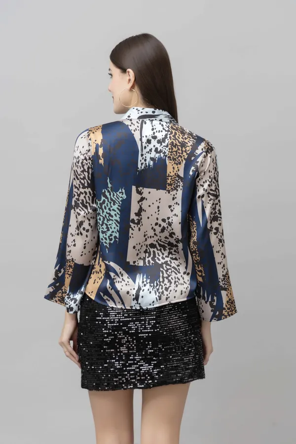 Flared_Sleeves_Casual_Satin_Shirt