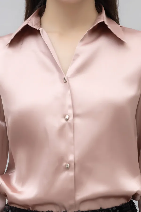Pink_Satin_Solid_Full_Sleeve_Hip_Length_Shirt_For_Women