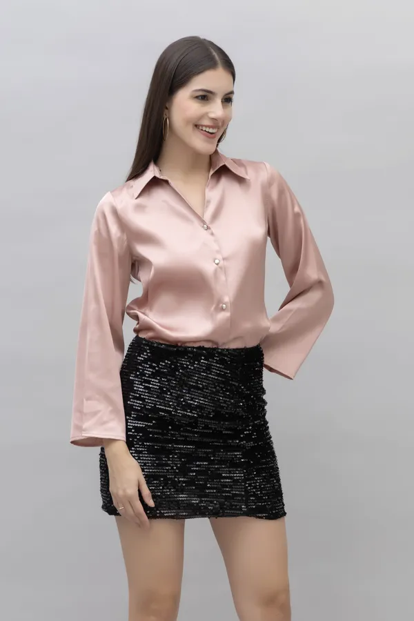 Pink_Satin_Solid_Full_Sleeve_Hip_Length_Shirt_For_Women