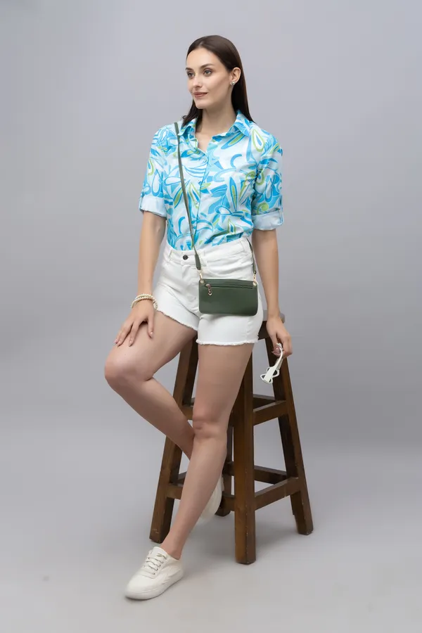 Blue,_Green_&_White_Linen_Blend_Abstract_Full_Sleeve_Spread_Collar_Hip_Length_Shirt_For_Women_&_Girls
