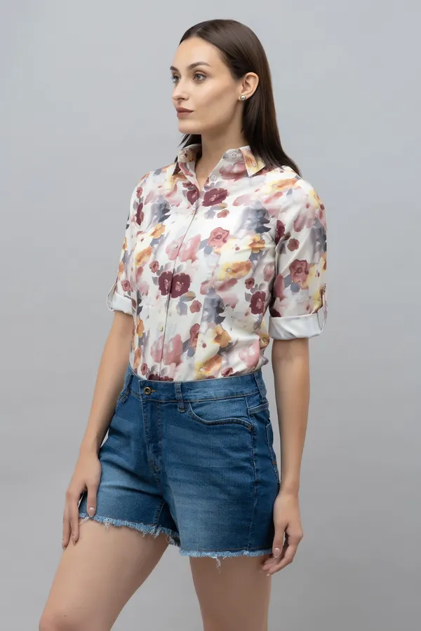 Multicolor_Linen_Blend_Floral_Print_Full_Sleeve_Hip_Length_Shirt_For_Women