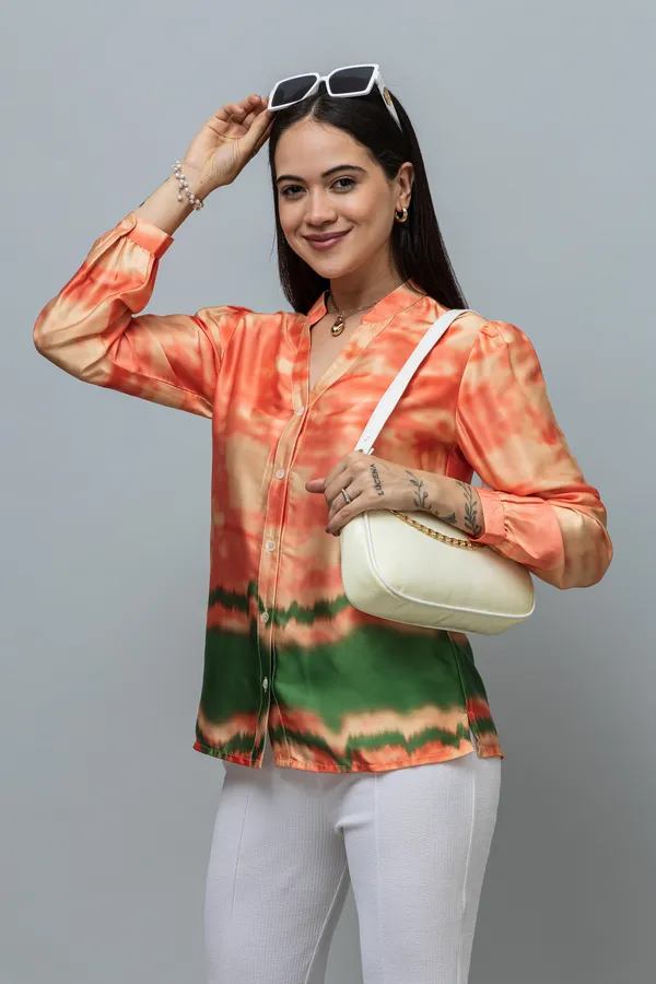 Band_Collar_Printed_Satin_Shirt