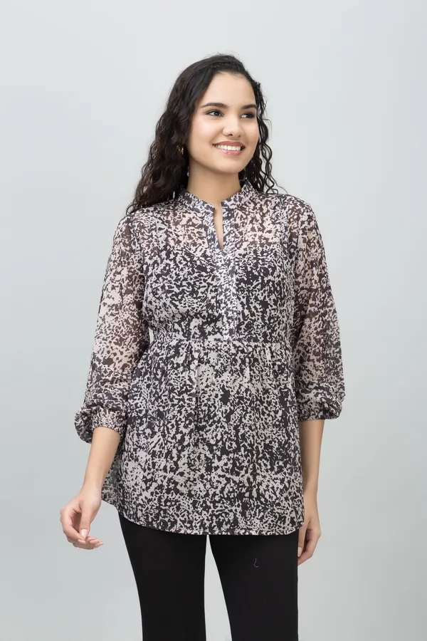 Cinched_Waist_Casual_Top