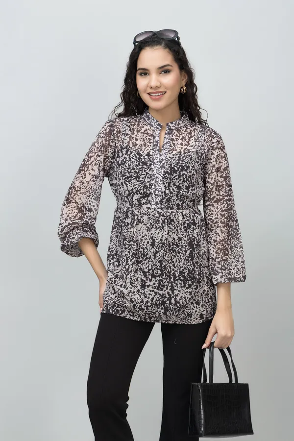 Cinched_Waist_Casual_Top
