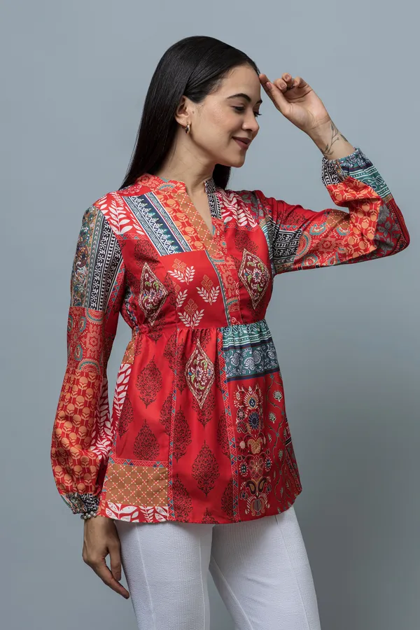 Cinched_Waist_Rayon_Top