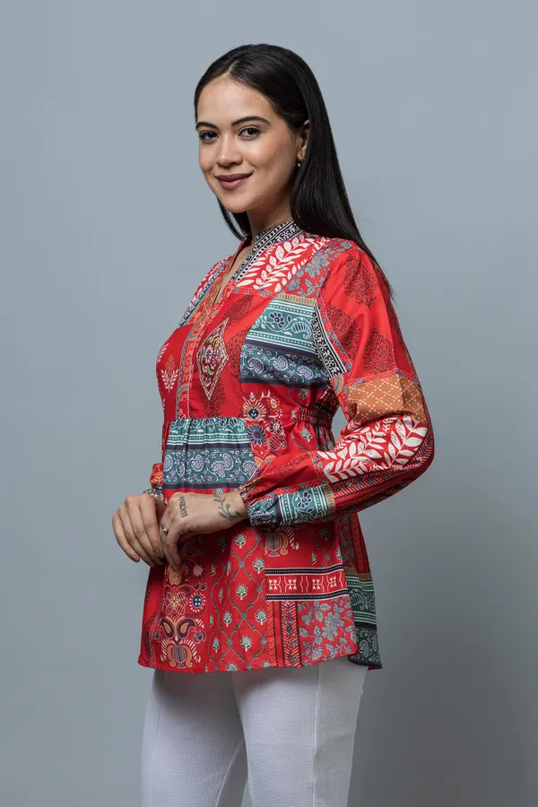 Cinched_Waist_Rayon_Top