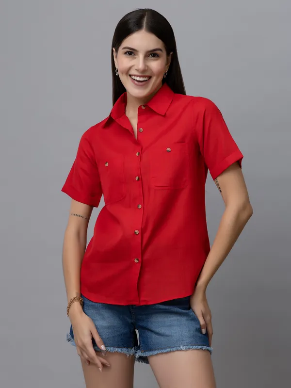 Casual_Linen_Half_Sleeves_Shirt