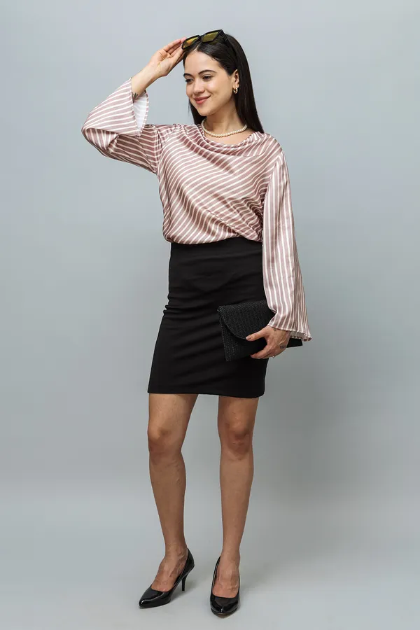 Cowl_Neck_Bell_Sleeves_Satin_Top