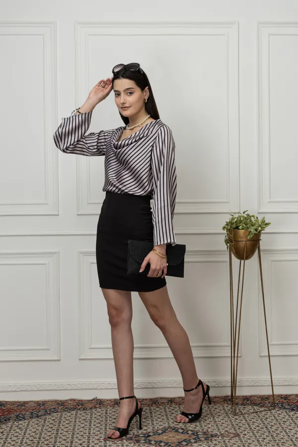 Striped_Cowl_Neck_Satin_Top
