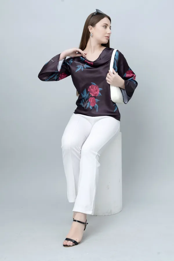 Floral_Cowl_Neck_Satin_Top