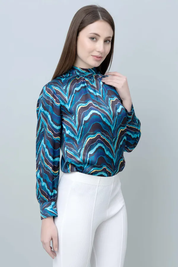 Abstract_Printed_Band_Neck_Top