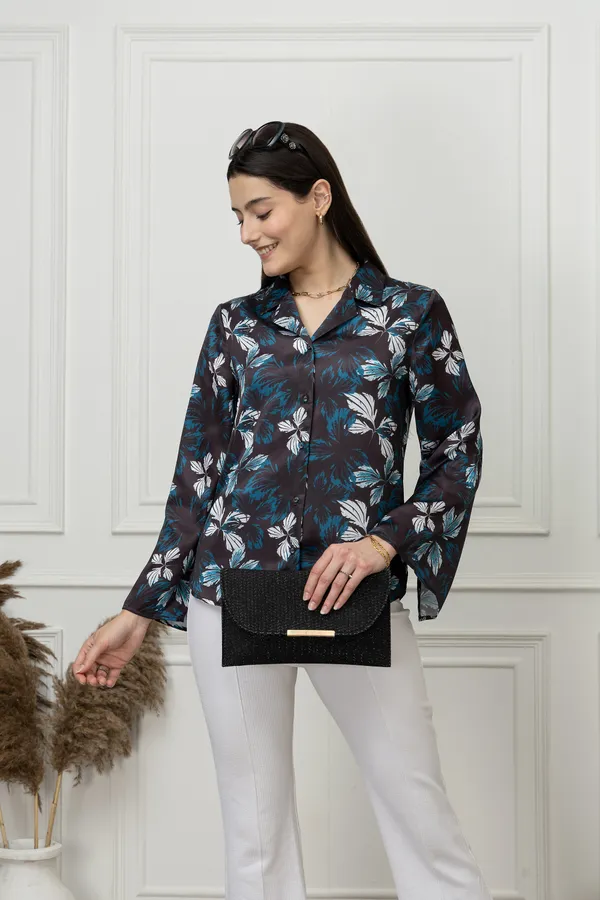 Slit_Sleeves_Satin_Shirt