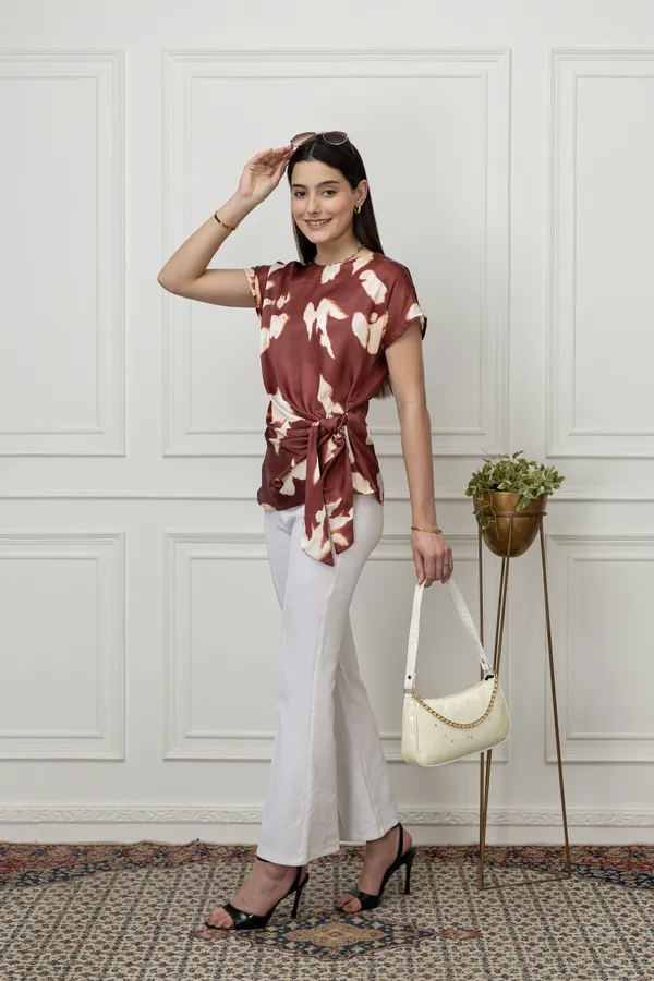 Front_Tie-Up_Satin_Top