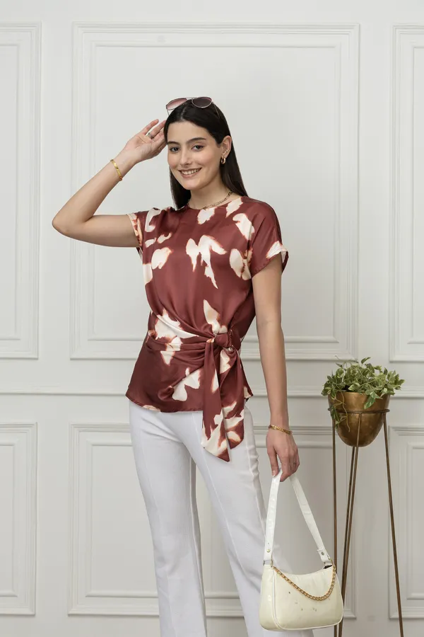 Front_Tie-Up_Satin_Top