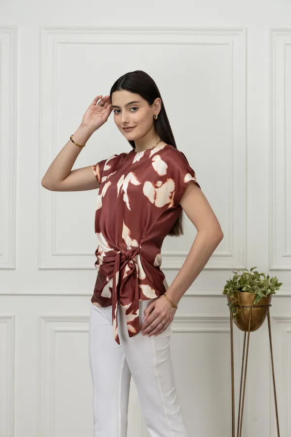 Front_Tie-Up_Satin_Top