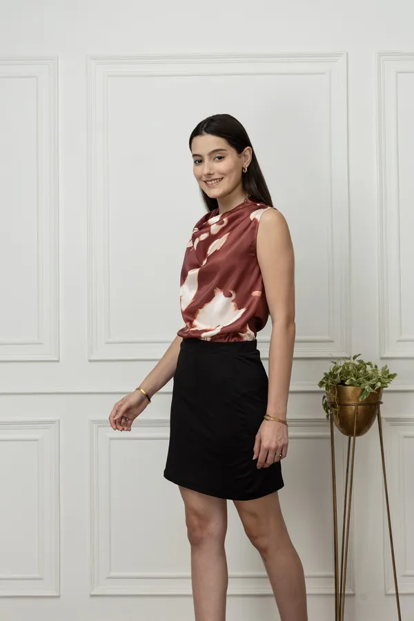 Printed_Satin_Cowl_Neck_Top