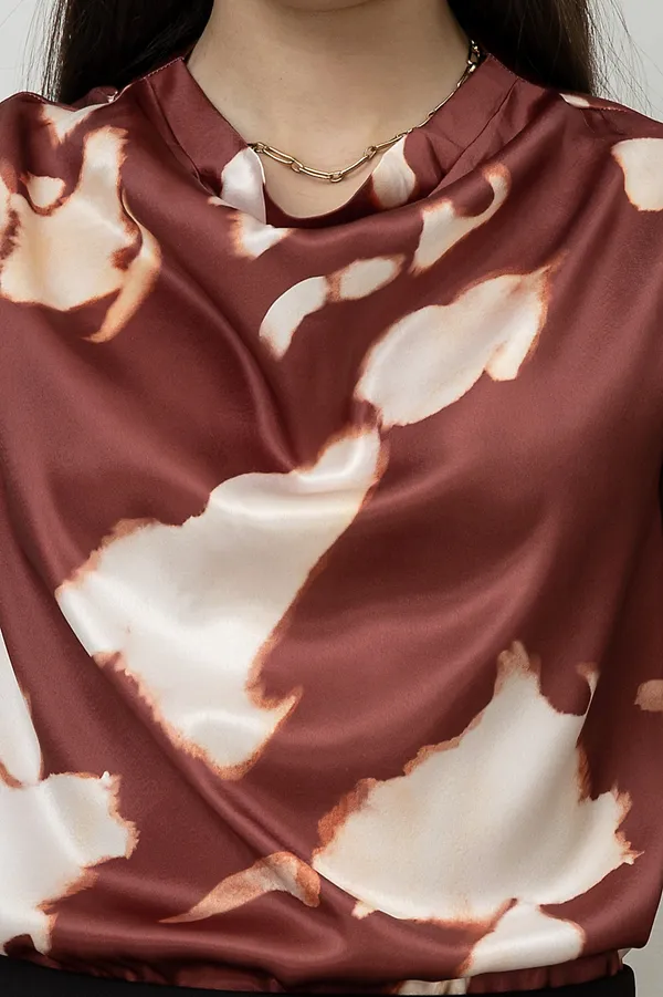 Printed_Satin_Cowl_Neck_Top