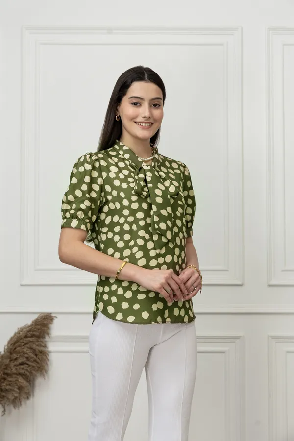 Short_Sleeves_Tie-Up_Neck_Top