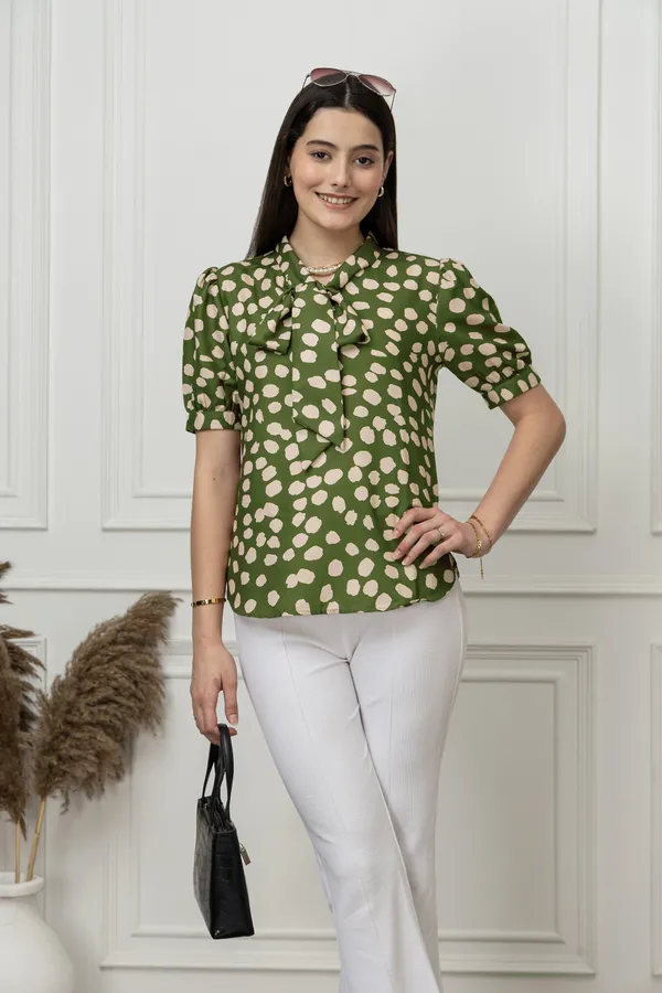 Short_Sleeves_Tie-Up_Neck_Top