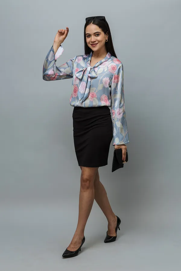 Tie-Up_Neck_Bell_Sleeves_Satin_Top