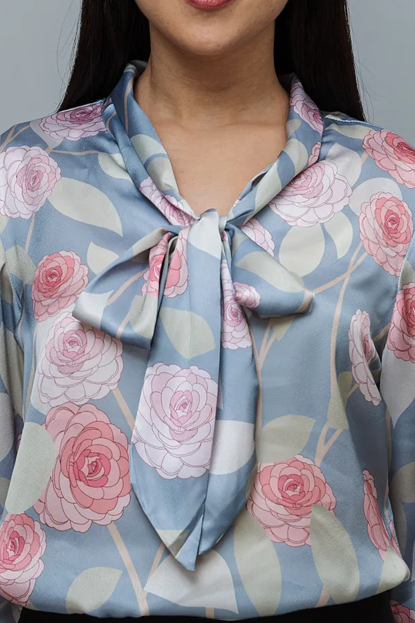 Tie-Up_Neck_Bell_Sleeves_Satin_Top