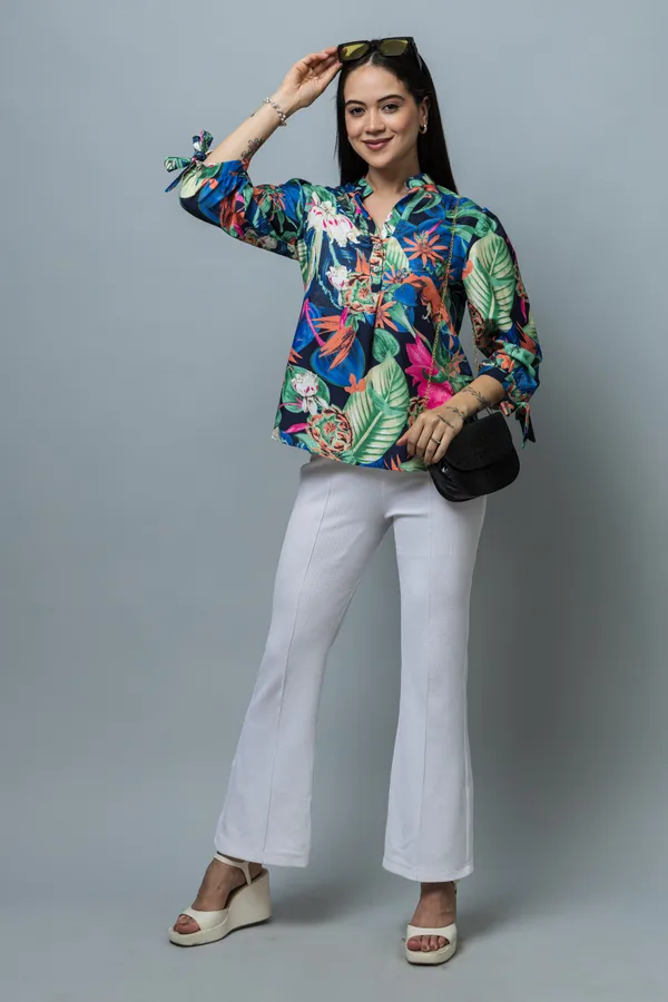 Tie-Up_Sleeves_Casual_Rayon_Top